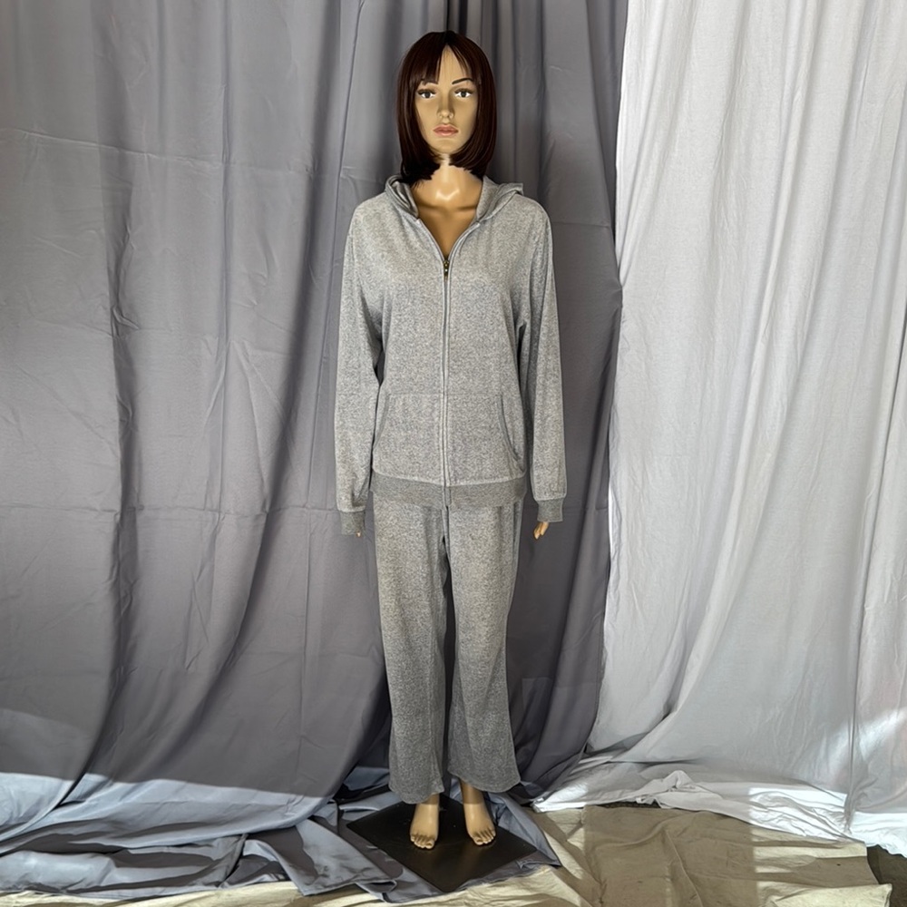 Women's Gray Hooded Lounge Set